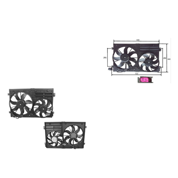 RADIATOR FAN ASSEMBLY TO SUIT AUDI A3 8P 6/2004–7/2008