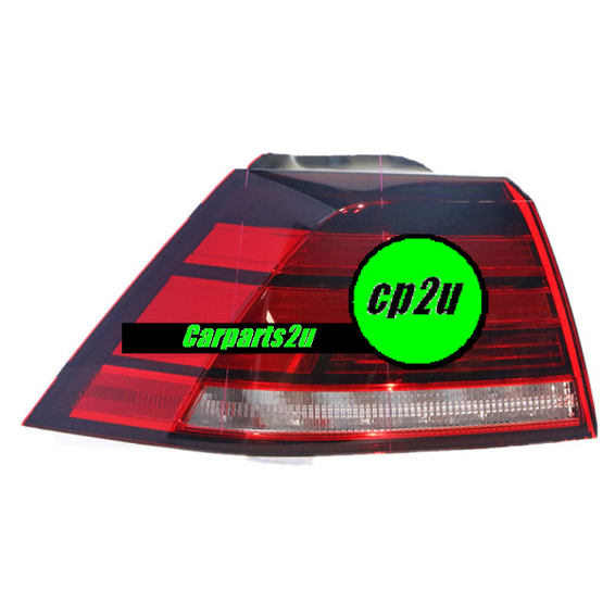 LEFT TAIL LIGHT TO SUIT VOLKSWAGEN GOLF 7 5 DOOR HATCH 7/2017–12/2020