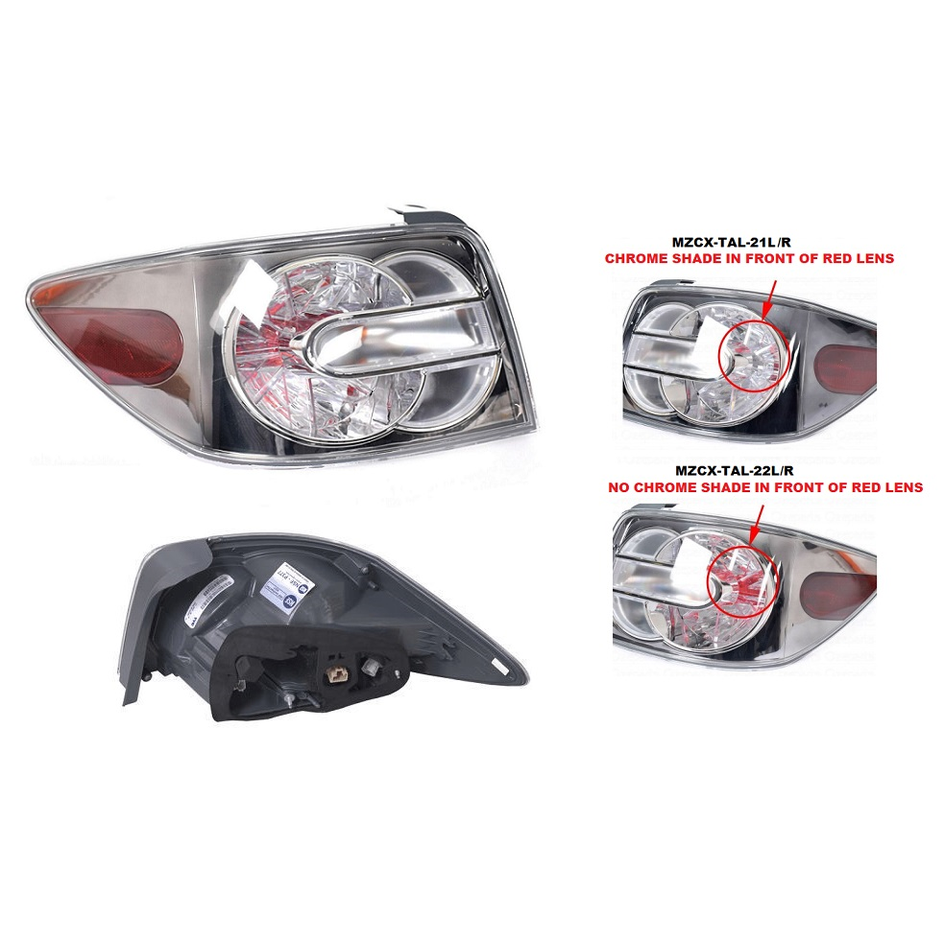 LEFT TAIL LIGHT TO SUIT MAZDA CX-7 ER 10/2009–2/2012