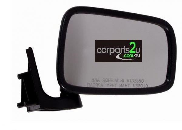 TO SUIT FORD COURIER PC  FRONT DOOR MIRROR  RIGHT - BRAND NEW MANUAL RIGHT HAND SIDE BLACK DOOR MIRROR

TO SUIT FORD COURIER UTE PC MODELS BETWEEN 1985-1999
 - New quality car parts & auto spares online Australia wide with the convenience of shopping from your own home. Carparts 2U Penrith Sydney