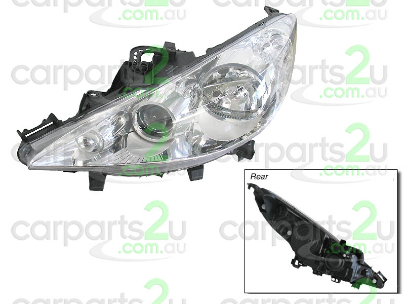 To suit PEUGEOT 207 206  HEAD LIGHT - New quality car parts & auto spares online Australia wide with the convenience of shopping from your own home. Carparts 2U Penrith Sydney