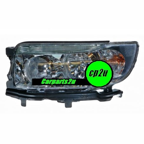 LEFT HEAD LIGHT TO SUIT SUBARU FORESTER SG 9/2005–12/2007