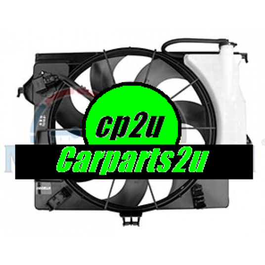 RADIATOR FAN ASSEMBLY TO SUIT HYUNDAI I20 PB 6/2012–10/2015 & VELOSTER FS 12/2011-12/2017