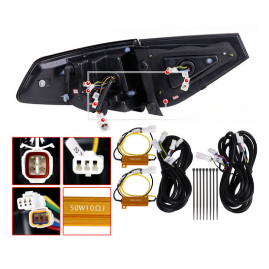 TAIL LIGHTS - PERFORMANCE SET TO SUIT SUBARU IMPREZA G3 5 DOOR HATCH 8/2007–2/2014