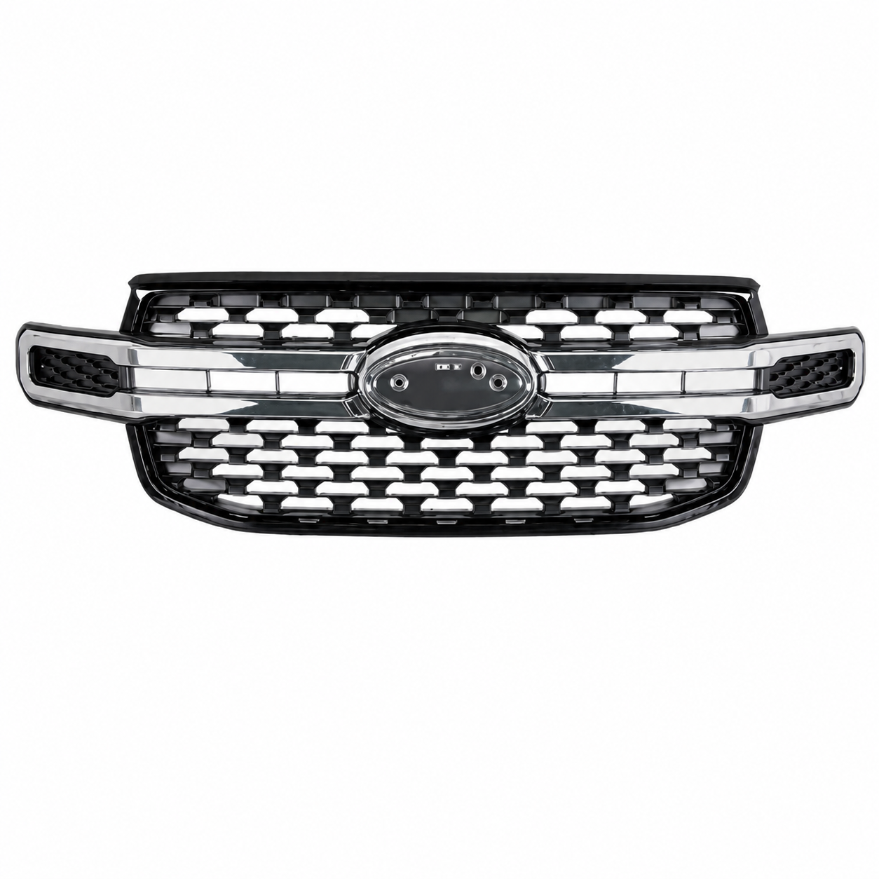 GRILLE TO SUIT FORD RANGER UTE P703 XLT & XLT HI-RIDER ONLY MODELS BETWEEN 4/2022-CURRENT (BLACK & CHROME)