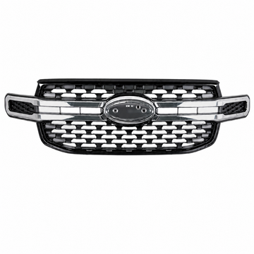 GRILLE TO SUIT FORD RANGER UTE P703 XLT & XLT HI-RIDER ONLY MODELS BETWEEN 4/2022-CURRENT (BLACK & CHROME)