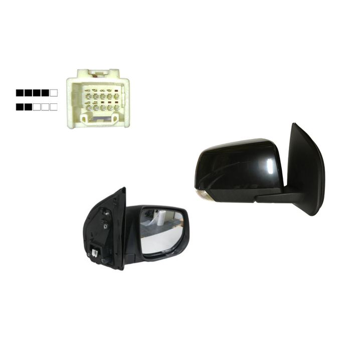 RIGHT FRONT DOOR MIRROR TO SUIT HOLDEN COLORADO RG 6/2012–9/2016