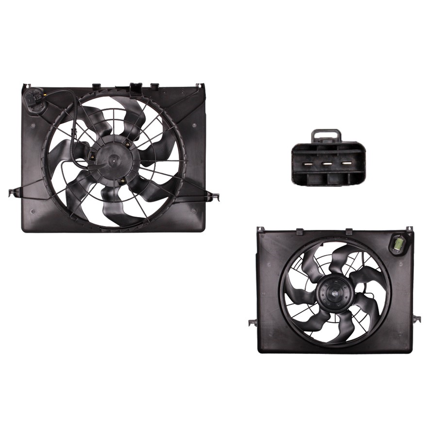 RADIATOR FAN ASSEMBLY TO SUIT HYUNDAI I45 YF 5/2010–1/2013