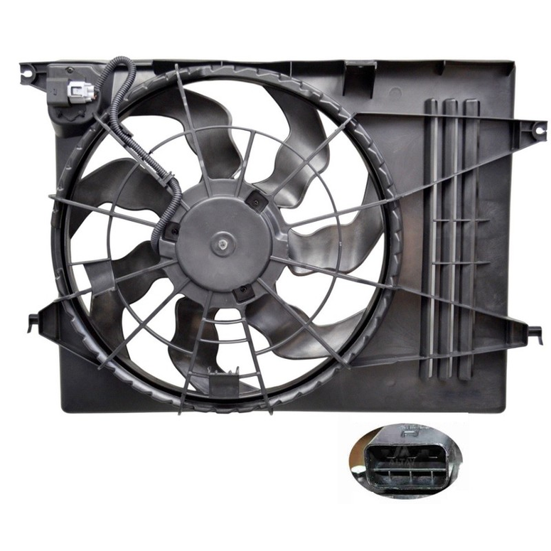 RADIATOR FAN ASSEMBLY TO SUIT HYUNDAI IX35 LM 2/2010–CURRENT