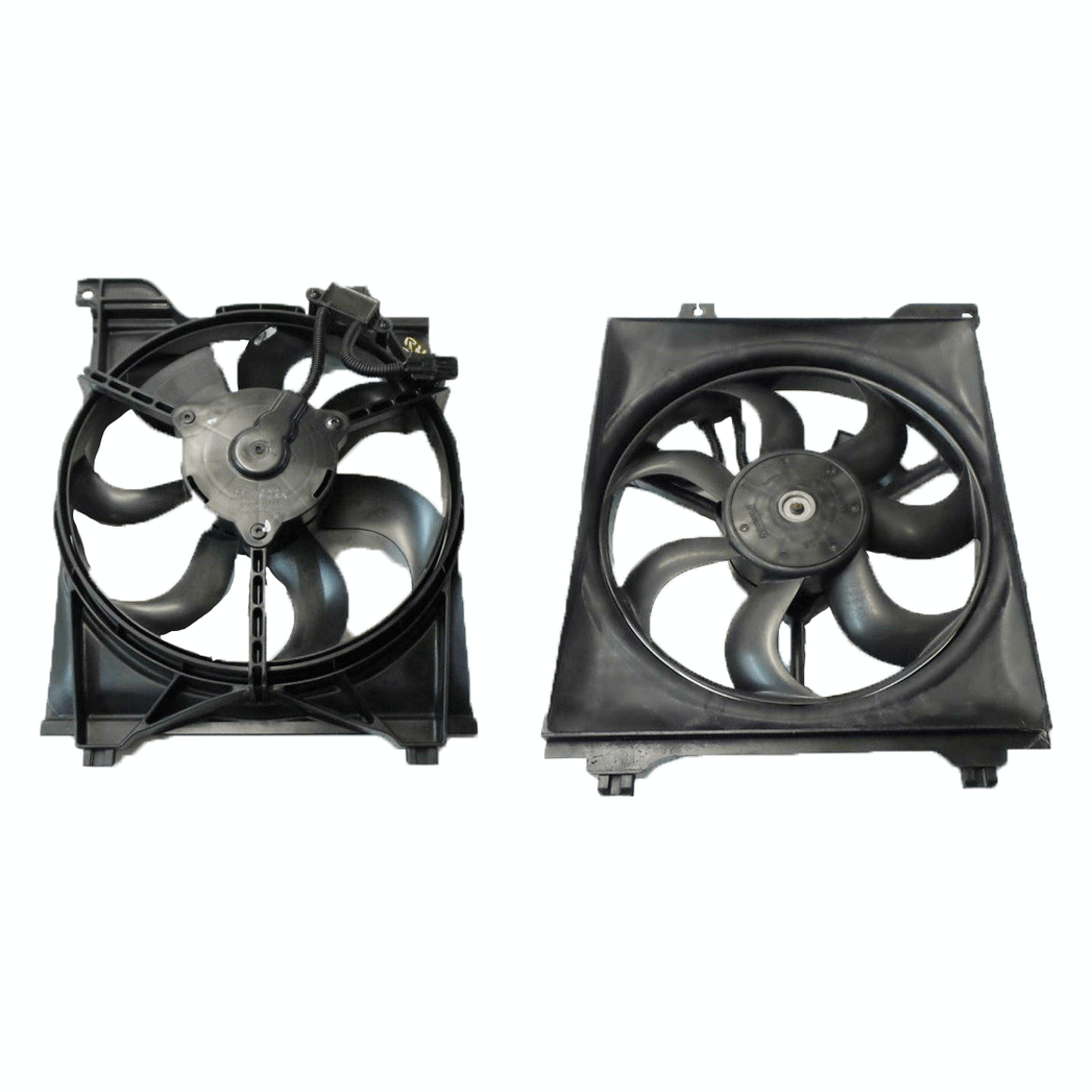 CONDENSER FAN ASSEMBLY TO SUIT KIA RIO JB 5/2005–6/2011