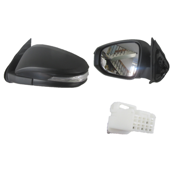 LEFT FRONT DOOR MIRROR TO SUIT TOYOTA HILUX UTILITY 5/2015–CURRENT