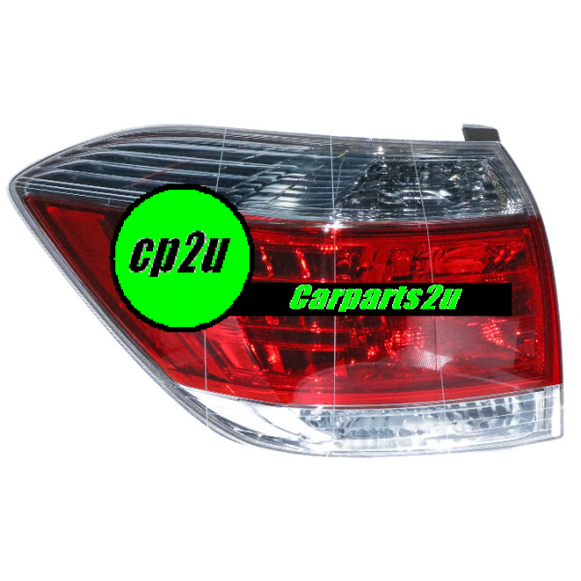 LEFT TAIL LIGHT TO SUIT TOYOTA KLUGER GSU40R 7/2010–12/2013
