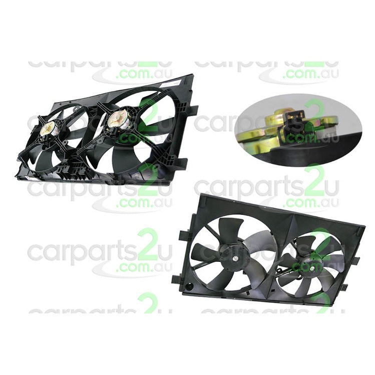RADIATOR FAN ASSEMBLY TO SUIT MITSUBISHI LANCER CJ CF 9/2007–12/2017