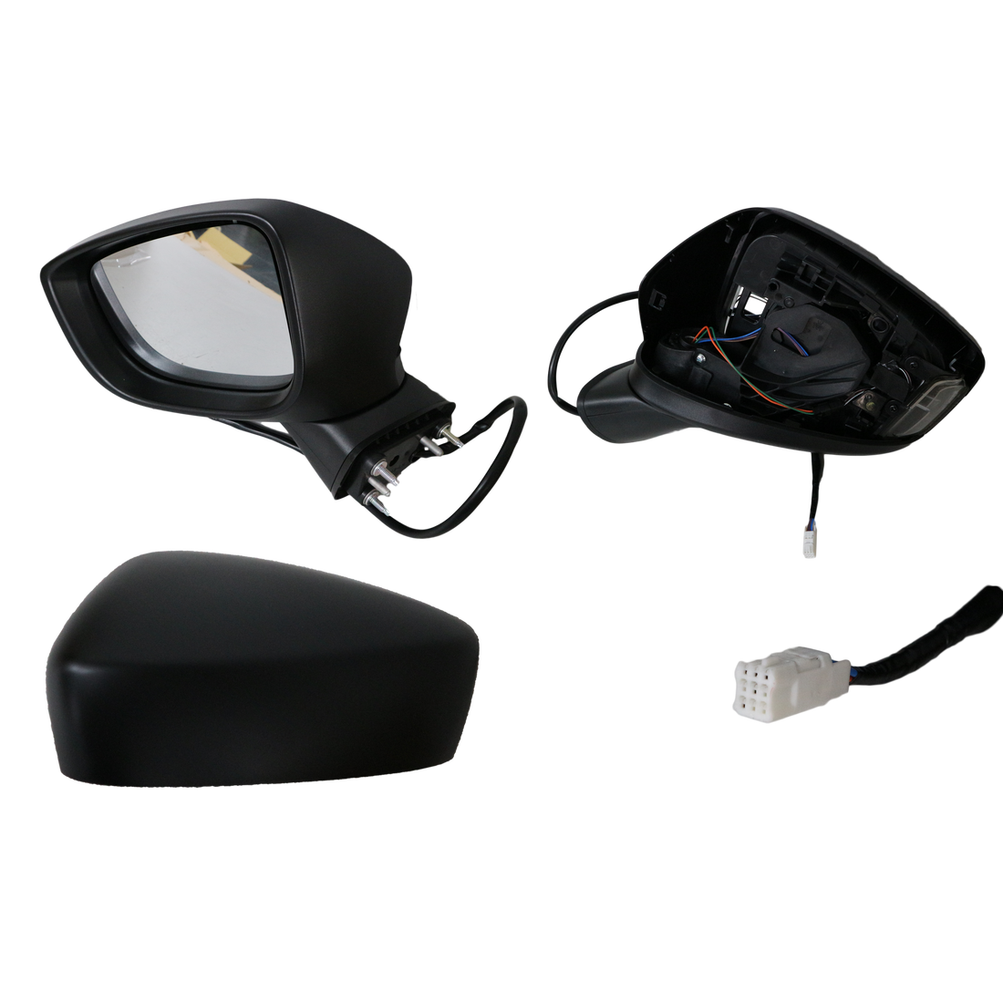 LEFT FRONT DOOR MIRROR TO SUIT MAZDA 2 DJ 10/2014–3/2017