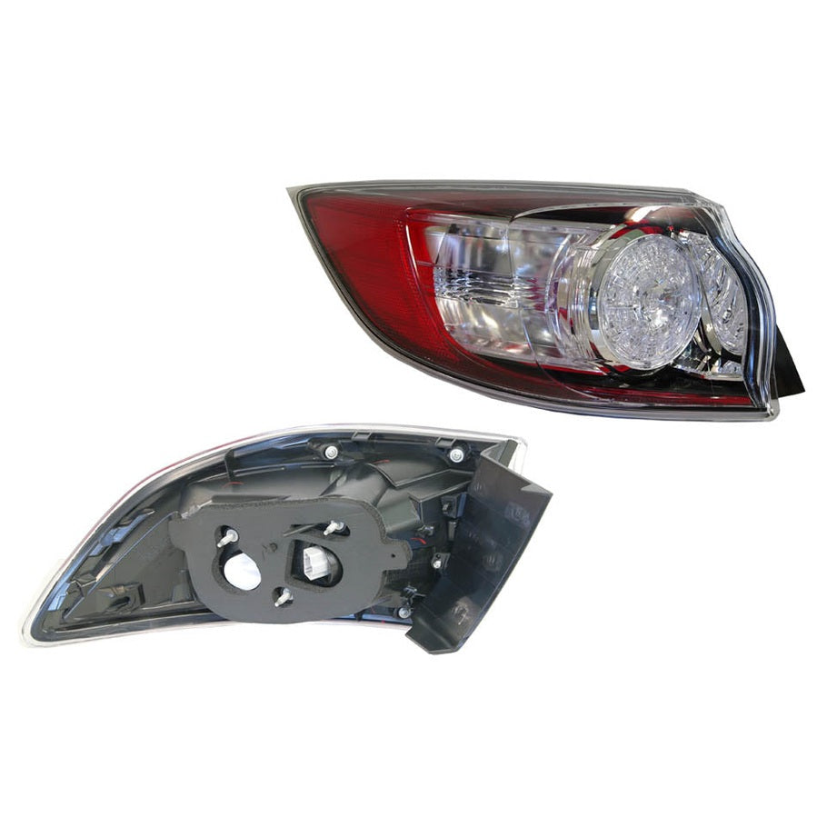LEFT TAIL LIGHT TO SUIT MAZDA 3 BL 5 DOOR HATCH SP25 4/2009–12/2013