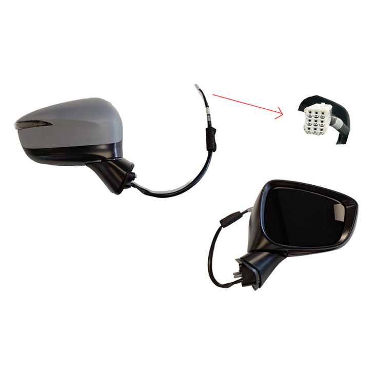 RIGHT FRONT DOOR MIRROR TO SUIT MAZDA CX-3 DK DKII 3/2015–4/2017