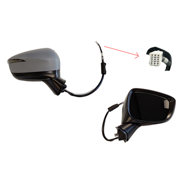 RIGHT FRONT DOOR MIRROR TO SUIT MAZDA CX-3 DK DKII 3/2015–4/2017