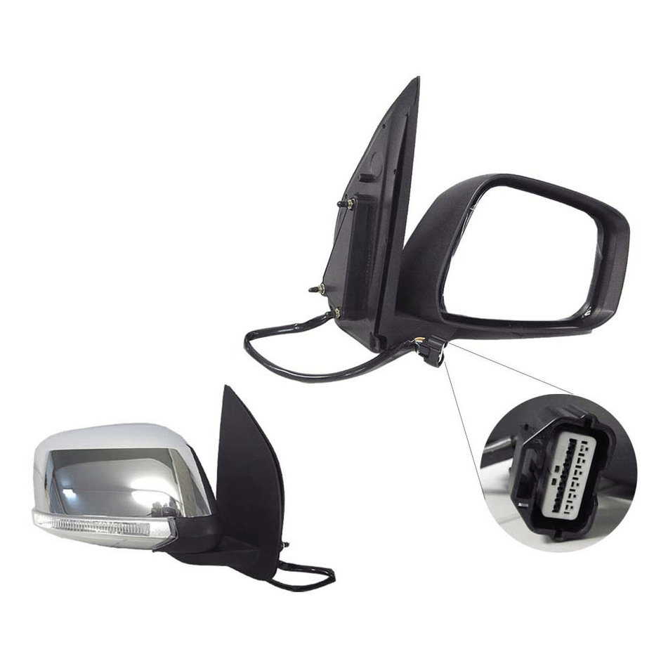 RIGHT FRONT DOOR MIRROR TO SUIT NISSAN NAVARA D40M D40T 5/2005–4/2015