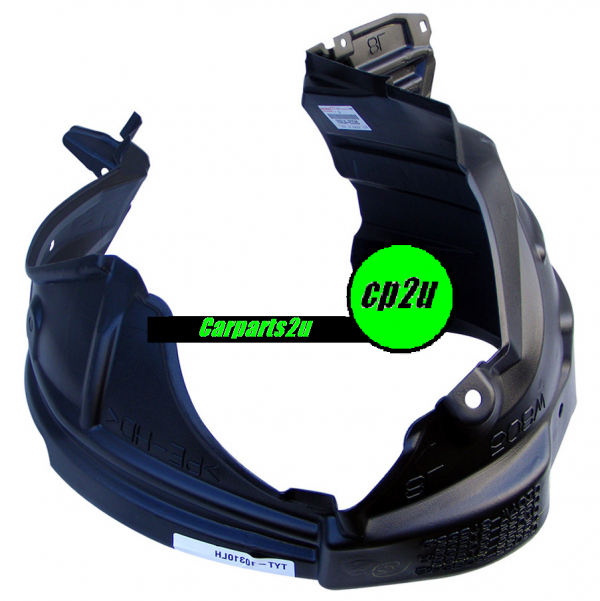 RIGHT INNER GUARD LINER TO SUIT TOYOTA YARIS HATCH 8/2011–7/2014