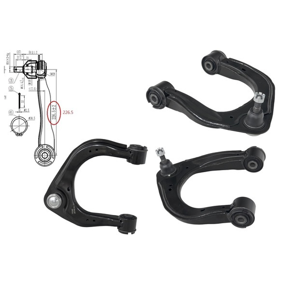 LEFT FRONT UPPER CONTROL ARM TO SUIT FORD EVEREST UA 10/2015–CURRENT