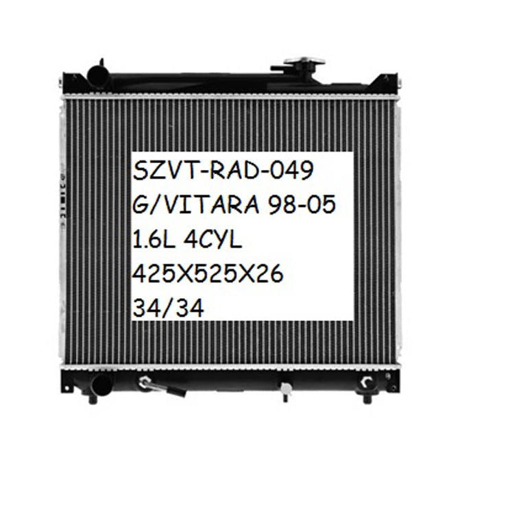 RADIATOR TO SUIT SUZUKI GRAND VITARA SQ 4/1998–7/2005