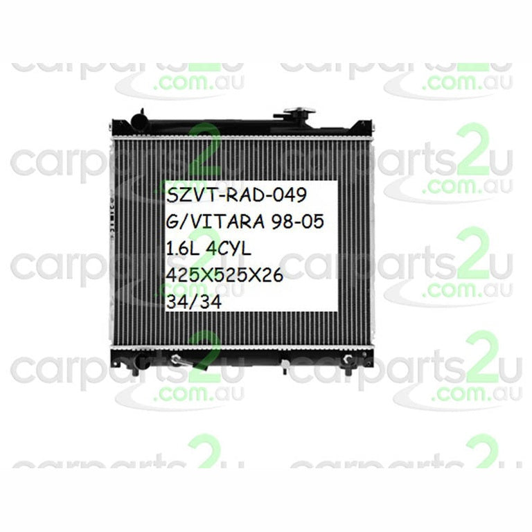 RADIATOR TO SUIT SUZUKI GRAND VITARA SQ 4/1998–7/2005