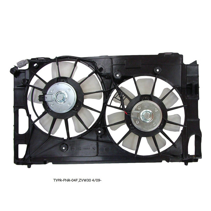 RADIATOR FAN ASSEMBLY TO SUIT TOYOTA PRIUS ZVW30 5 DOOR HATCH 4/2009–2/2016