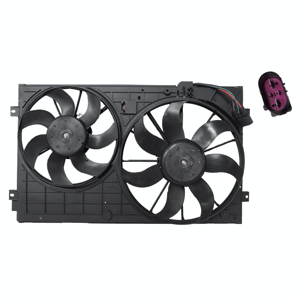 RADIATOR FAN ASSEMBLY TO SUIT VOLKSWAGEN GOLF 6TH 2/2009–3/2013