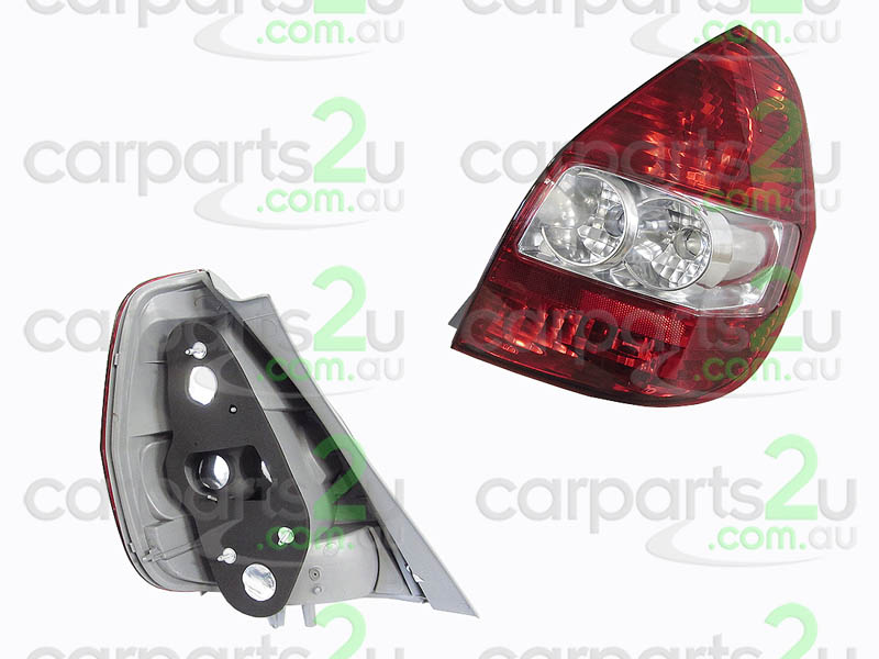 CLEAR-RED LED EURO TAIL LIGHT LAMP REAR FIT FOR HONDA JAZZ GD 02 03 04 05 06 07
